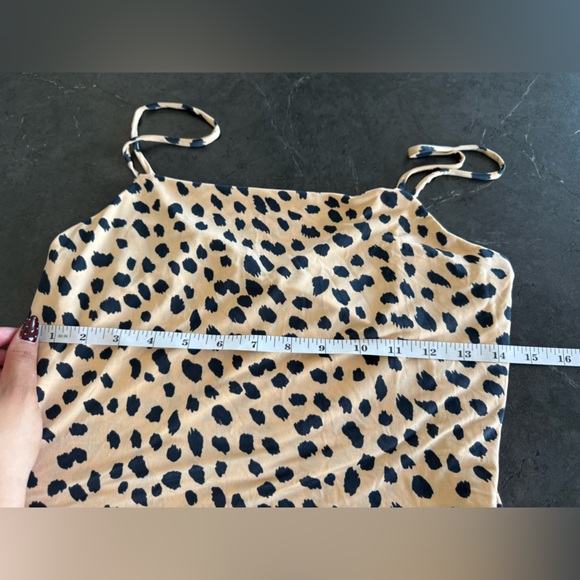 Leopard Print Spaghetti Strap Top - Picture 3 of 4